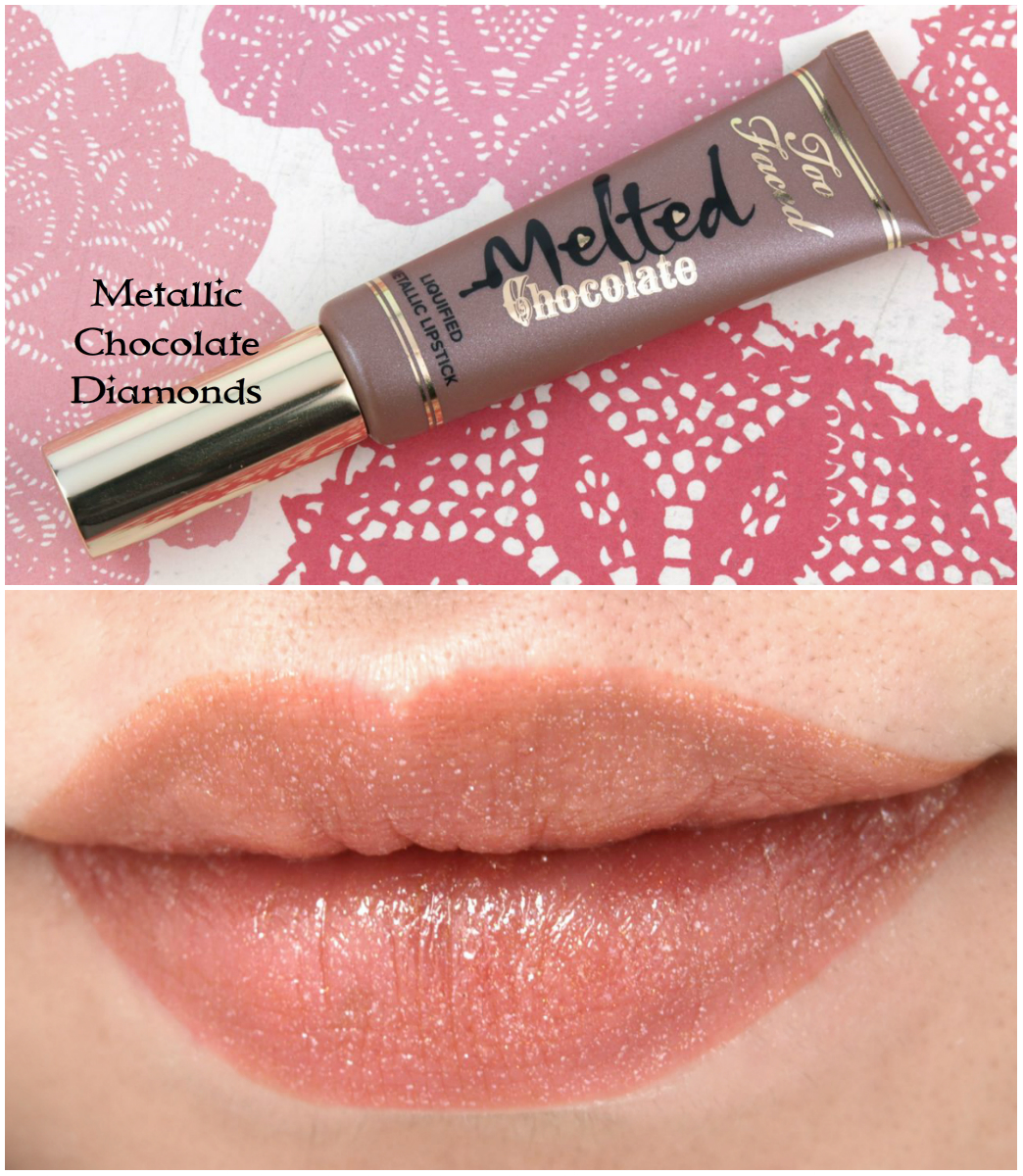 Too Faced Melted Chocolate Liquid Lipstick, Chocolate Diamonds - Image 2